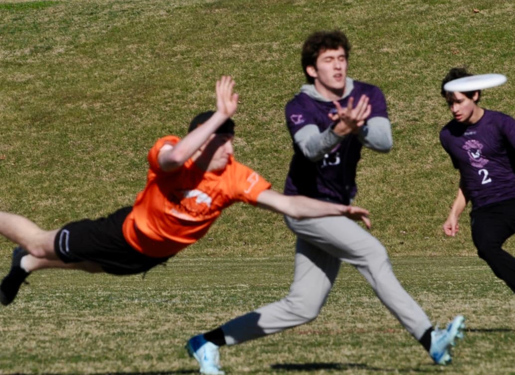 A highlight of the Ultimate Frisbee team